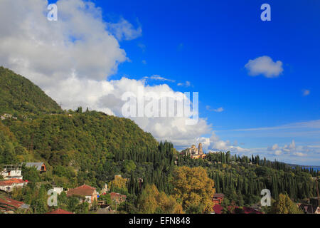 Il nuovo monastero di Athos, New Athos, Abkhazia, Georgia Foto Stock