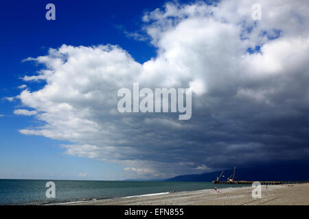 Il litorale del Mar Nero, Abkhazia, Georgia Foto Stock