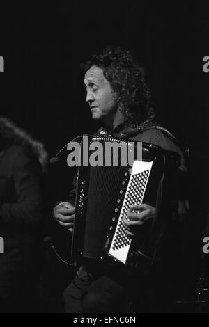 Italian Jazz accordianist Luciano Biondini Foto Stock