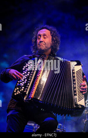 Italian Jazz accordianist Luciano Biondini Foto Stock