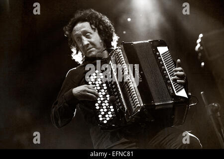 Italian Jazz accordianist Luciano Biondini Foto Stock