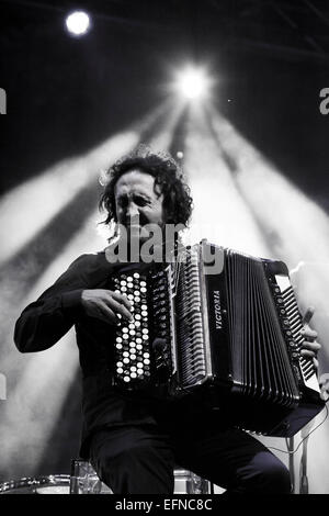 Italian Jazz accordianist Luciano Biondini Foto Stock