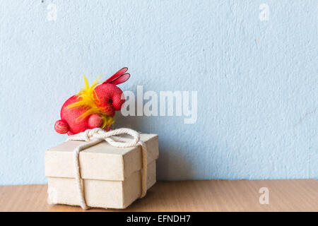 Coniglio in confezione regalo Foto Stock
