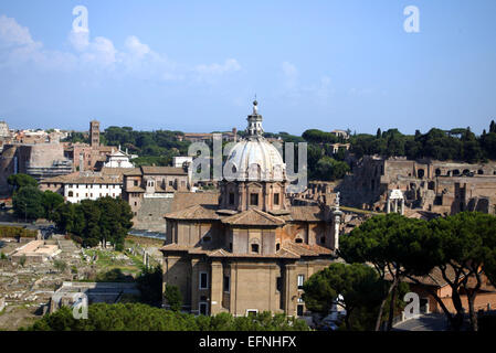 Das Forum Romanum nella ROM Foto Stock