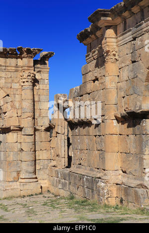 Rovine della città antica Cuicul, Djemila, Setif Provincia, Algeria Foto Stock