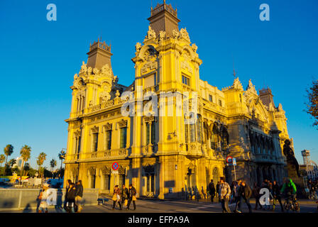 Ex Custom House, Port Vell, porto vecchio, Barcellona, Spagna Foto Stock