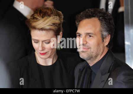 Londra, UK, 8 Febbraio 2015: Mark Ruffalo assiste l'EE British Academy Film Awards presso la Royal Opera House di Londra Foto Stock