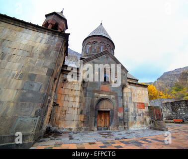 Cappella Katoghike (1215), il Monastero di Geghard, Geghardavank, provincia di Kotayk, Armenia Foto Stock