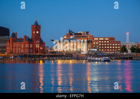 La Baia di Cardiff, Galles, Regno Unito, Europa Foto Stock