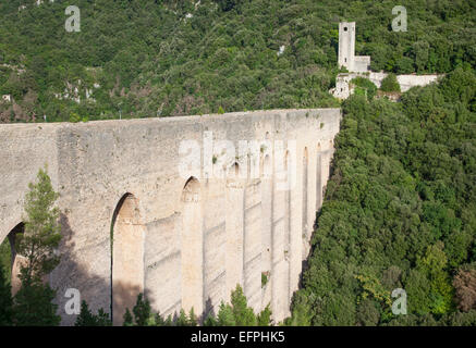 Ponte delle Torri, Spoleto, umbria, Italia, Europa Foto Stock