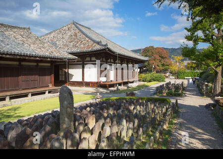 Tempio Gangoji, Sito Patrimonio Mondiale dell'UNESCO, Nara, Kansai, Giappone, Asia Foto Stock