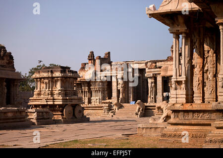 Tempio Vitthala Hampi, Karnataka, India, Asia Foto Stock