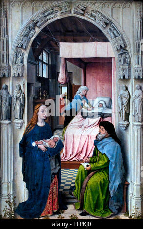 Johannes altare - San Giovanni trittico 1510 maestro olandese dopo Rogier van der Weyden belga fiamminga del Belgio Paesi Bassi Paesi Bassi Foto Stock