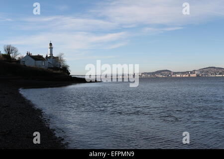 Tayport di luce ad alta Tayport Fife Scozia Febbraio 2015 Foto Stock