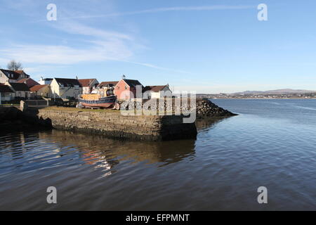 Tayport waterfront Fife Scozia Febbraio 2015 Foto Stock