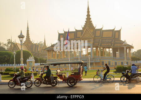 Il Palazzo Reale di Phnom Penh Cambogia. Foto Stock