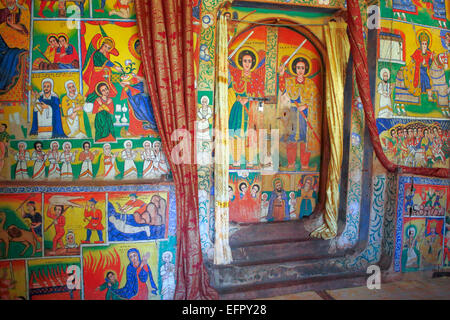 Bete Mariam chiesa, Amhara Region, Etiopia Foto Stock