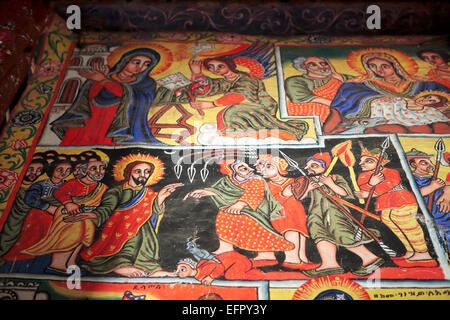 Bete Mariam chiesa, Amhara Region, Etiopia Foto Stock