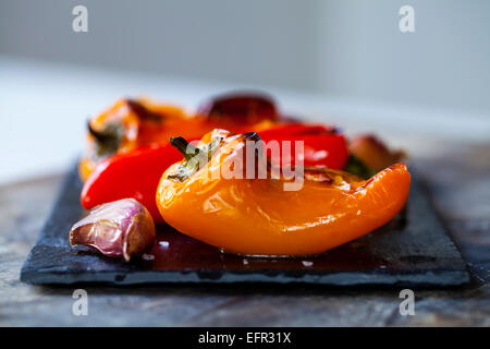 Peperoni arrosto Foto Stock