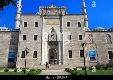 La moschea di Suleymaniye, architetto Sinan (1557), Istanbul, Turchia Foto Stock