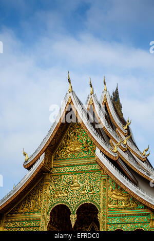 Haw Pha Bang tempio, Luang Prabang, Laos. Foto Stock