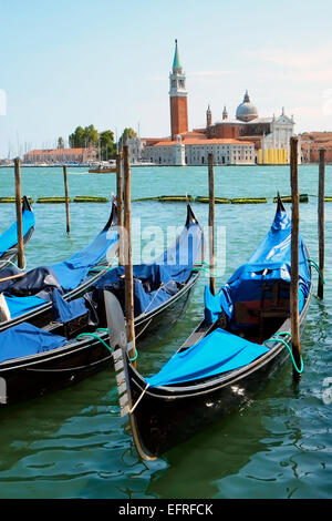 Gondole Venezia Italia Europa il Mare Adriatico Grand Canal Foto Stock