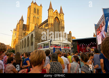 La Chiesa di San Nicola, Gand, Belgio Foto Stock