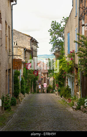 Cordes-sur-Ciel, Francia Foto Stock