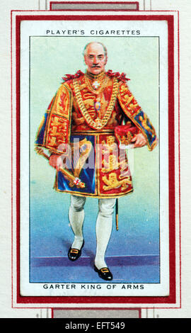 Lettore di carta per sigarette - Garter Re dei bracci. Foto Stock