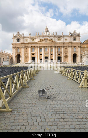 Piazza San Pietro. Roma, Italia Foto Stock