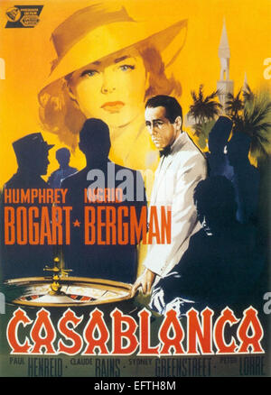 Casablanca - poster del filmato Foto Stock