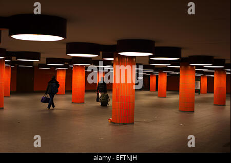 Passaggio sotterraneo al ICC Berlin. Foto Stock