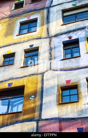 Casa Hundertwasser, Vienna, Austria Foto Stock
