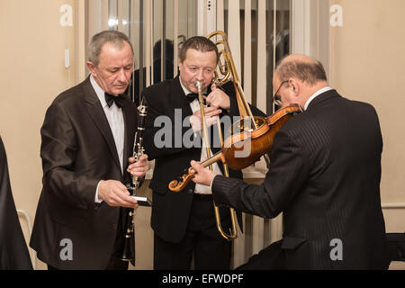 Musicisti di Vitebsk orchestra sinfonica. Foto Stock