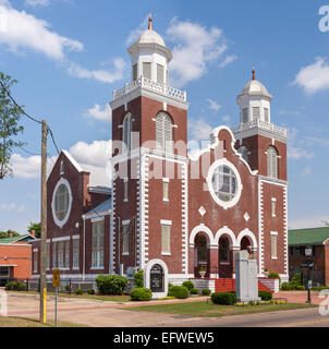 Marrone storica cappella metodista africana Chiesa Episcopale AME A.M.E. Chiesa in Selma, Alabama Foto Stock