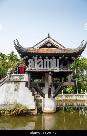 Pagoda su un Pilastro (Chua Mot Cot), Hanoi, Vietnam. Foto Stock