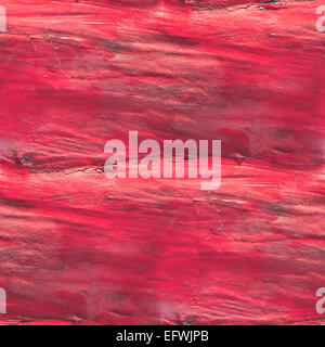 Abstract red seamless dipinti ad acquerello su sfondo di Grana carta Foto Stock