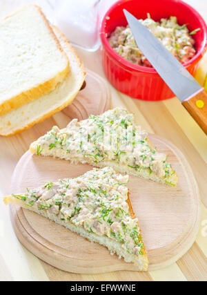 Pane con fegato di pannocchia Foto Stock