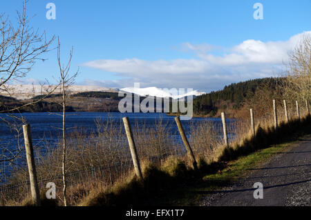 Serbatoio Pontsticill, Parco Nazionale di Brecon Beacons, Powys, Wales, Regno Unito. Foto Stock