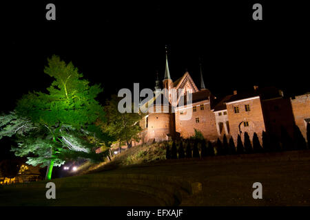 La collina della Cattedrale di Frombork, Warmia, Polonia. Foto Stock