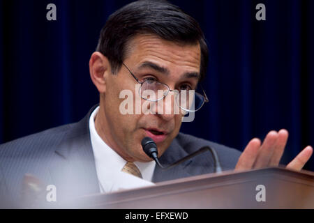 Casa la vigilanza e la riforma del governo il presidente del Comitato Darrell Issa durante le audizioni sulla Capitol Hill Luglio 14, 2011 a Washington, DC. Foto Stock