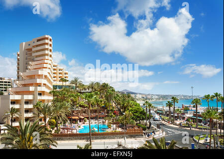 Località turistica Playa del Ingles. Maspalomas. Gran Canaria. Foto Stock