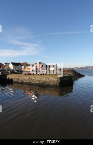 Tayport waterfront Fife Scozia Febbraio 2015 Foto Stock