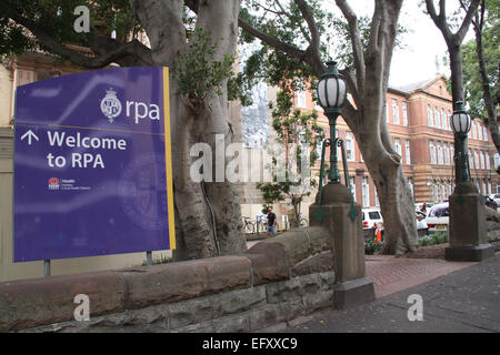 Royal Prince Alfred Hospital (RPA) a Missenden Road, Camperdown a Sydney, in Australia. Credito: Richard Milnes/Alamy Foto Stock