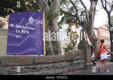 Royal Prince Alfred Hospital (RPA) a Missenden Road, Camperdown a Sydney, in Australia. Credito: Richard Milnes/Alamy Foto Stock