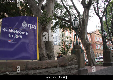 Royal Prince Alfred Hospital (RPA) a Missenden Road, Camperdown a Sydney, in Australia. Credito: Richard Milnes/Alamy Foto Stock