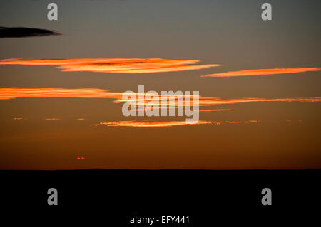 Alba sopra il Plateau Owyhee in Owyhee County in SW Idaho Foto Stock