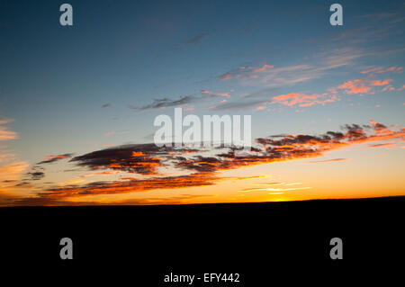 Alba sopra il Plateau Owyhee in Owyhee County in SW Idaho Foto Stock