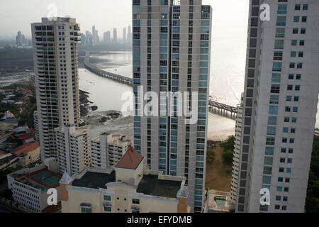 Appartamenti in Area Bancária (il Distretto Finanziario), Panama City, Panama America centrale. Banc unità aera, Panama City, Panama. Panama C Foto Stock