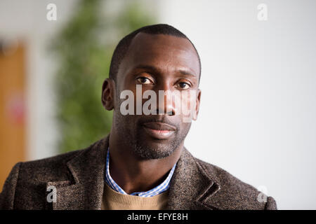 Jimmy Floyd Hasselbaink, ex Chelsea player, ora manager di Burton Albion Football Club Foto Stock